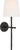 Suzanne Kasler for Visual Comfort Signature Collette 23" Tail Sconce in Aged Iron with Linen Shade For Sale