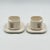 Ivory Ceramic Cups and Saucers by Makio Hasuike for Arnolfo di Cambio, Italy, 1970s, Set of 4 For Sale - Image 13 of 13