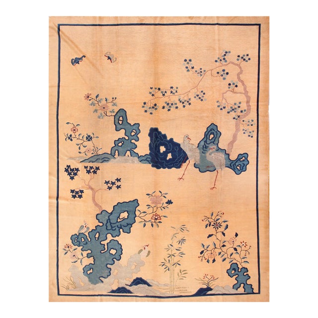 Early 20th Century Chinese Peking Scenic Carpet ( 9'6" x 13' - 290 x 395 ) For Sale