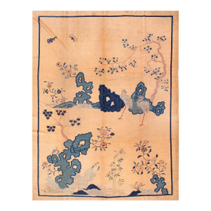 Early 20th Century Chinese Peking Scenic Carpet ( 9'6" x 13' - 290 x 395 )
