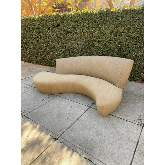 Postmodern 1990s Vintage Reupholstered Kagan “Bilbao” Style Sofa For Sale - Image 3 of 8