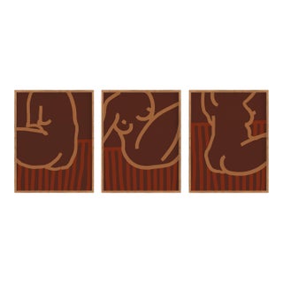 Female Drawing Giclee Prints - Set of 3 For Sale