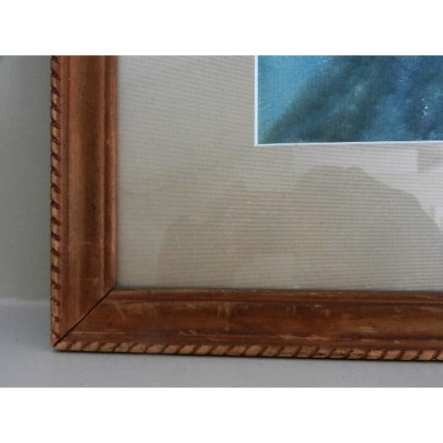 Mid-Century Modern 1960s MCM Floral Still Life Watercolor Painting 25.5" X 29.5" For Sale - Image 3 of 6