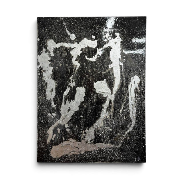 Contemporary Dancing in the Rain Abstract Acrylic Painting For Sale - Image 3 of 8