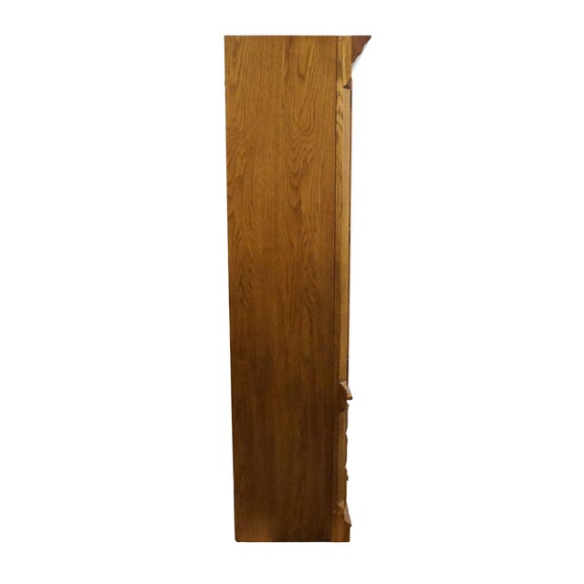 Thomasville Furniture American Oak Collection Rustic Early American 28" Pier Cabinet Wall Unit 18911-385 For Sale - Image 14 of 15
