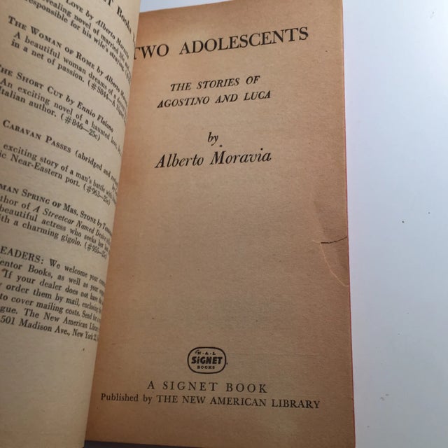 Mid-Century Modern Two Adolescents by Alberto Moravia 1952 For Sale - Image 3 of 6