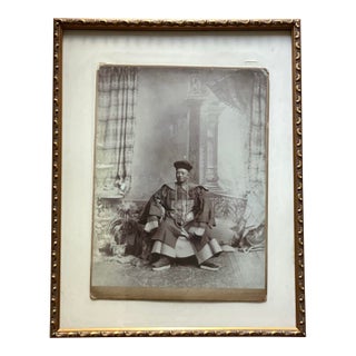 Antique C. Kleingrothe Photograph Chinese Official Stafhell Medan Deli Sumatra For Sale