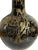 Vintage Large Chinoiserie Onion Shape Famille Noire Vase 19.25" H For Sale - Image 4 of 12
