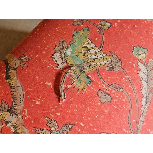 Traditional Large 19th Century French Chinoiserie Wallpaper Covered Trousseau Box, 1820 For Sale - Image 3 of 18