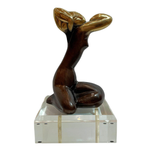 Bronze Sculpture Female on Acrylic Base