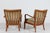Wood Mid-Century Ash Easy Chairs from Knoll Antimott, Germany, 1960s, Set of 2 For Sale - Image 7 of 15