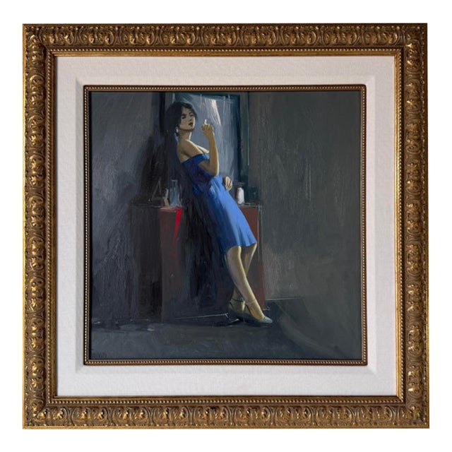 Antonio Tamburro (Italian, B. 1948) Original Oil on Canvas Figurative Painting – Framed For Sale