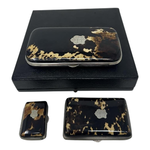 Antique Victorian Casket Tortoiseshell Calling Cards Regency Grand Tour 1837