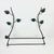 Metal Hand Forged Iron Wall Towel Rack (82cm) Antique Copper Branch Design with Glass Bead Leaves For Sale - Image 7 of 10