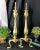 Vintage Federal Styled Andirons Solid Brass Cast Iron Legs Fire Dogs - a Pair For Sale In Phoenix - Image 6 of 7