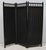 Black Edwardian Folding Screen with Handpainted Flowers on Velvet, 1910s For Sale - Image 8 of 10