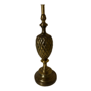 Vintage Hollywood Regency Brass Pineapple Table Lamp Stiffel MCM 24” 1960s
