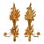 1960 Italian Rococo Giltwood & Tole Two-Arm Candlestick Wall Sconces - A Pair For Sale