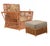 Stick Rattan “Nantucket” Lounge Chair & Ottoman Living Room Set This striking Nantucket lounge set features classic stick...