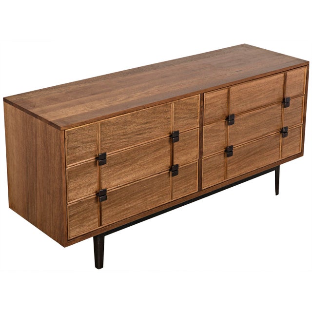 Noir NOIR Bourgeois Sideboard, Walnut and Metal - 66"W For Sale - Image 4 of 8