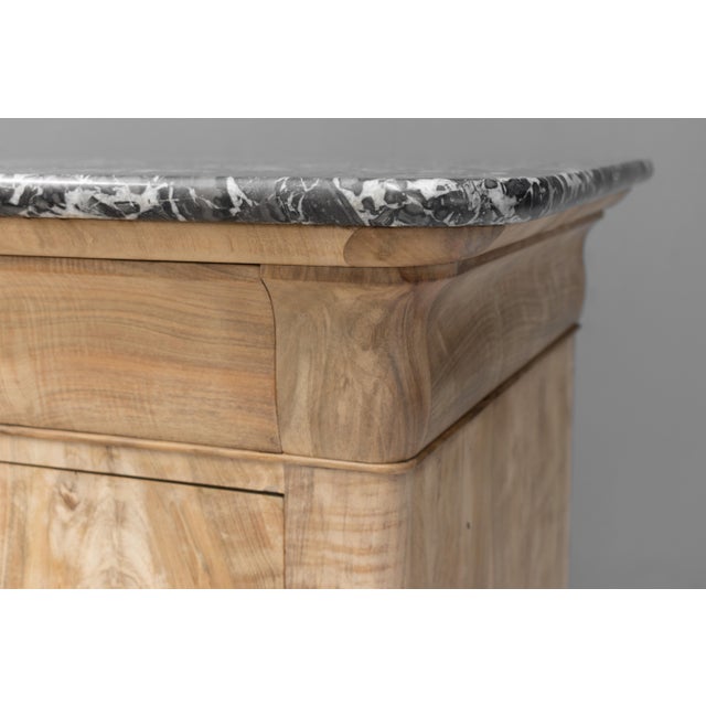 Walnut Commode with Marble Top, 1880 For Sale - Image 6 of 12