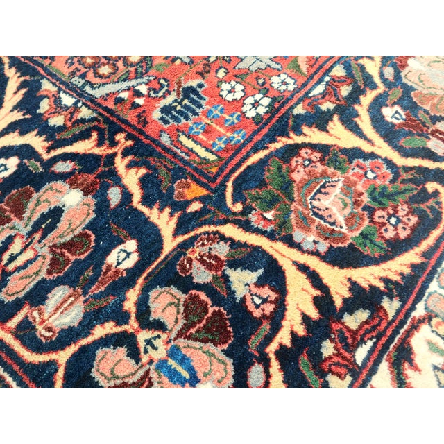 Antique Persian Bakhtiati Hand-Knotted Rug. 4'x 4'3" For Sale - Image 15 of 18
