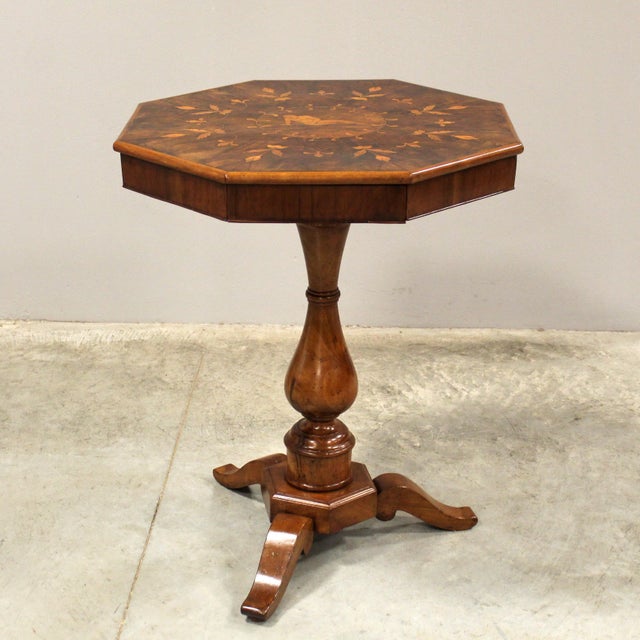 Italian Charles X Walnut Coffee Table, 19th Century For Sale - Image 10 of 10