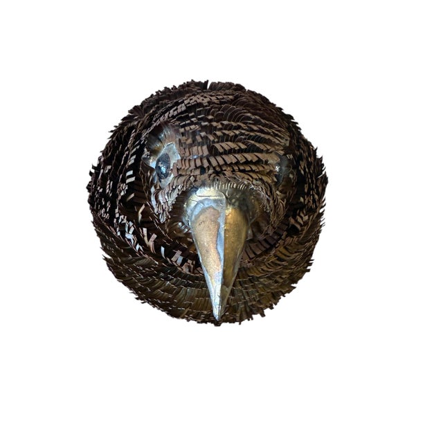 Mid Century Brutalist Mexican Mixed Metal Art by Alexander Blazquez 1960’s For Sale In Dallas - Image 6 of 9