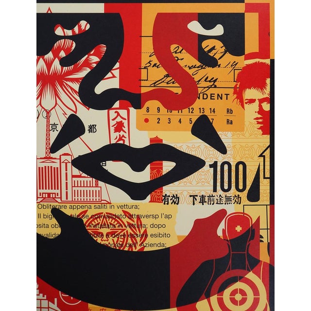 Contemporary Shepard Fairey, Face Collage III, Lithograph For Sale - Image 3 of 8