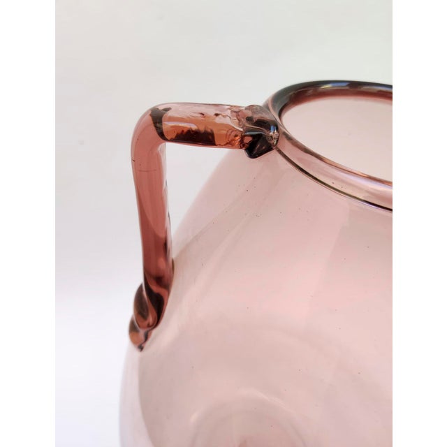 Venini Monumental Murano Amethyst Blown Glass Vase by Vittorio Zecchin, 1930s For Sale - Image 4 of 17