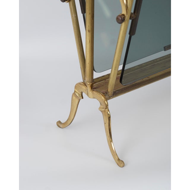 1950s Decorative Brass Magazine Rack, Italy, 1950s For Sale - Image 5 of 8