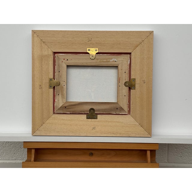 Ameryllis Study 3 - Miniature Abstract Floral Canvas Art by Contemporary Artist 2005 For Sale - Image 10 of 12