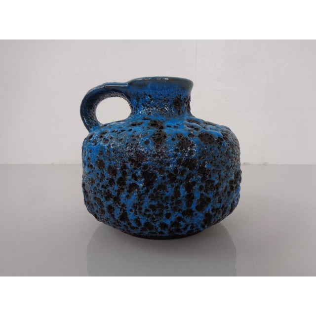 Turquoise Lava Ceramic Vase from Gräflich Ortenburg, Germany, 1960s For Sale - Image 18 of 18
