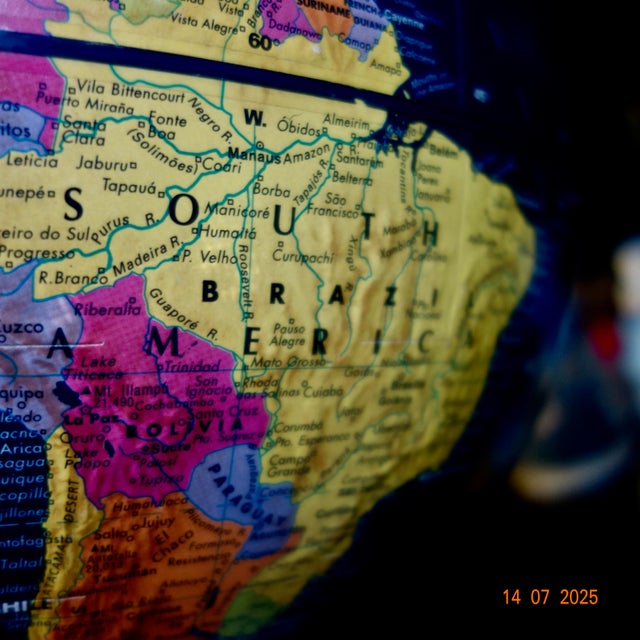 Ink Blue 1990s Replogle Globe Art Deco Base, Deep Blue For Sale - Image 8 of 14