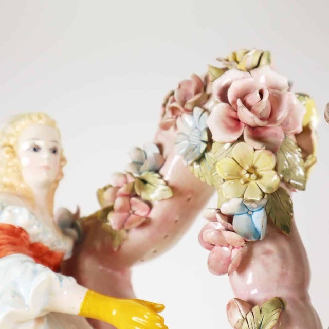 Large Vintage Italian Denrose Ceramic Figurine For Sale - Image 3 of 18