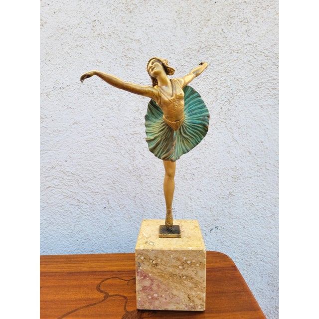H Fournier, Ballerina Dancer, 1920s, Bronze For Sale - Image 6 of 18