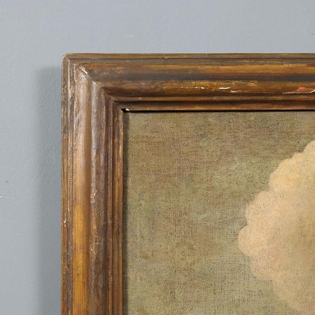 Landscape with Building and Figures, Oil on Canvas For Sale - Image 9 of 12