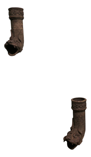 Cast Iron Dragon Drainpipe Spouts, Set of 2