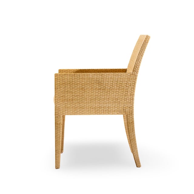 Wood Baker Milling Road Rattan Dining Chairs - Set of 8 For Sale - Image 7 of 11