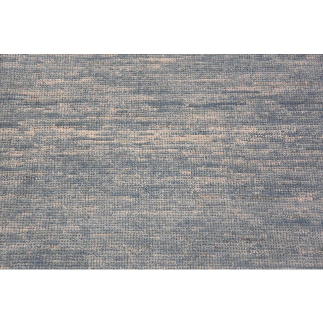 Abstract Nazmiyal Collection Blue Abstract Contemporary Rug For Sale - Image 3 of 5