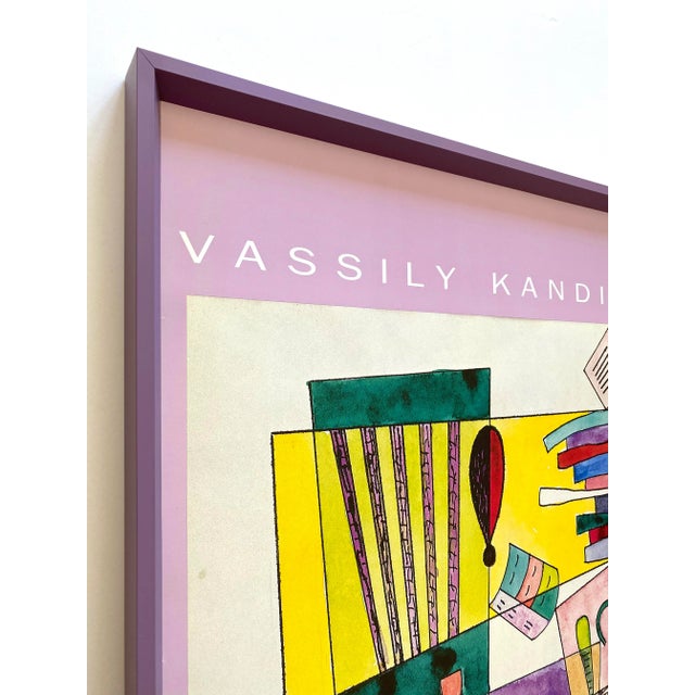 Various Artists Vassily Kandinsky Vintage 1991 Lithograph Print Framed Modernist Poster " Une Page Du Carnet a Dessins " 1937 For Sale - Image 4 of 13