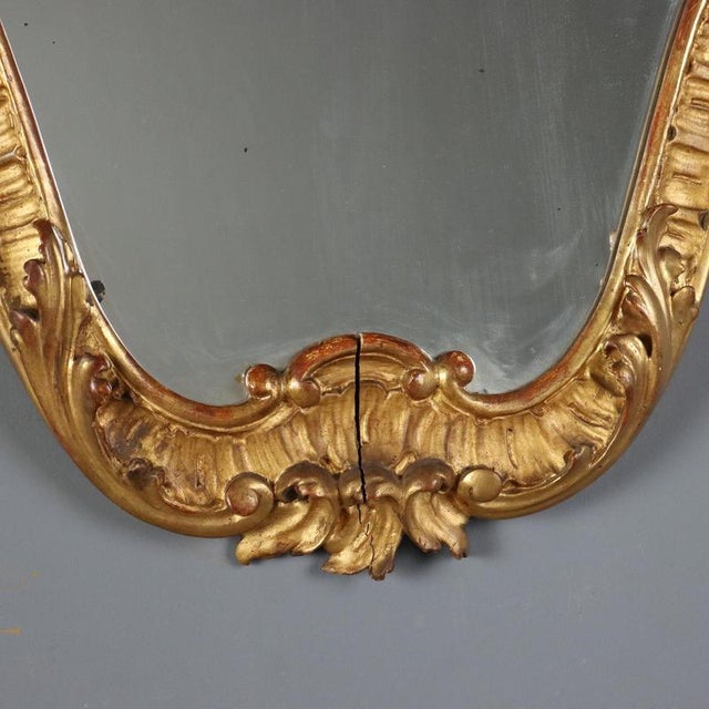 Mirrors with Carved Gilt Frames, Set of 2 For Sale - Image 9 of 11