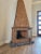 Mid-Century Modern Brutalist Style Fireplace Form Bar Cabinet For Sale - Image 4 of 12