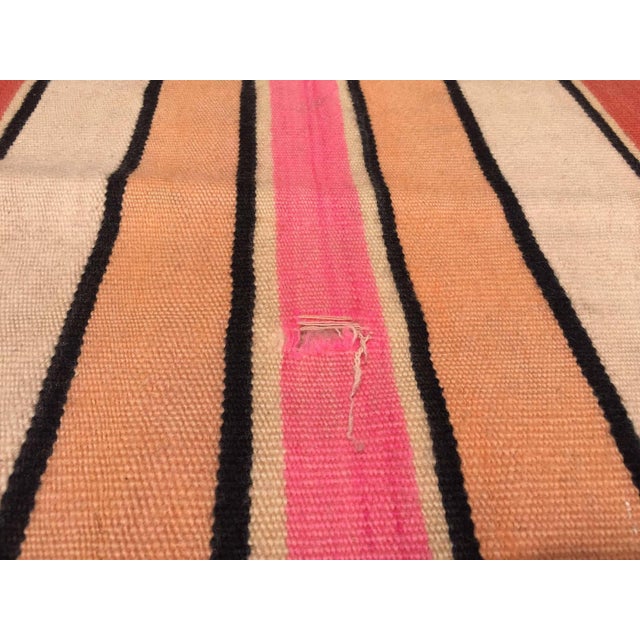 Moroccan Vintage Moroccan Berber Striped Wool Kilim Rug, 5'4" x 11'6" For Sale - Image 3 of 12