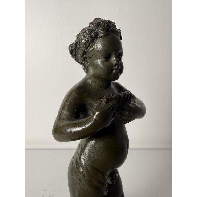 Clodion, Small Sculpture Depicting Cupid, 1700, Bronze on Marble Base For Sale - Image 10 of 16
