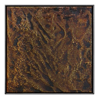 Mats Wieslander, Whispers of the Forest No 3, 2025, Acrylic and Ink on Oxidized Sheet Metal For Sale