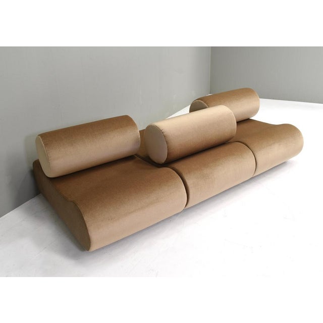 Corbi Sofa for Cor in New Mohair Upholstery by Klaus Uredat for Cor, Germany, 1969, Set of 3 For Sale - Image 9 of 18