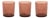 Amber Floral Print Votive Holder (Set of 3) For Sale