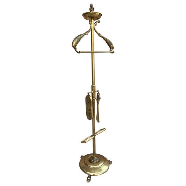 Bronze and Brass Valet Stand Dressboy, 1940s For Sale - Image 15 of 18