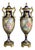 Antique French Porcelain Vases with Gilt Bronze Mounts from Sèvres, 19th Century, Set of 2 For Sale